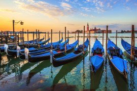 The gondolas of Venice